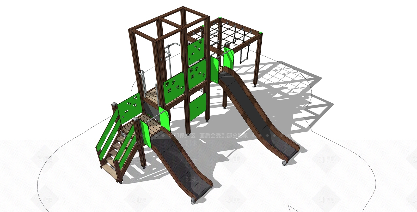 儿童活动器材SU模型下载【ID:1128208773】