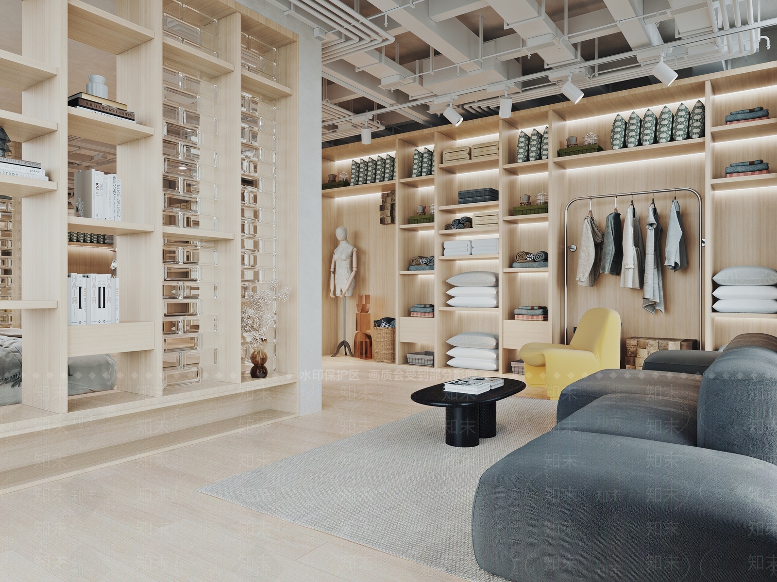 现代家纺店3D模型下载【ID:1128210134】