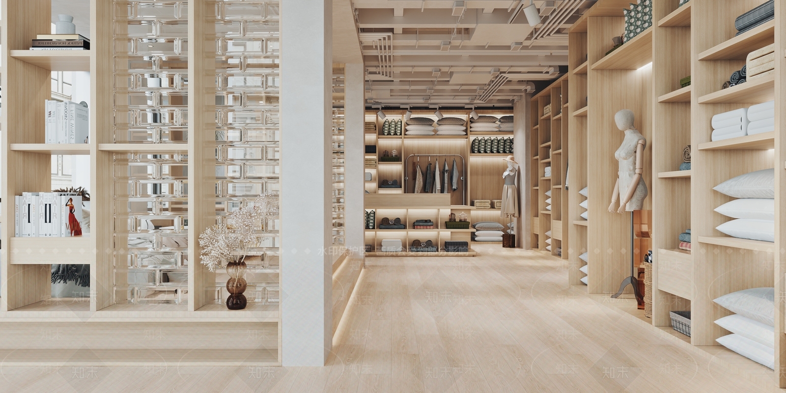 现代家纺店3D模型下载【ID:1128210134】