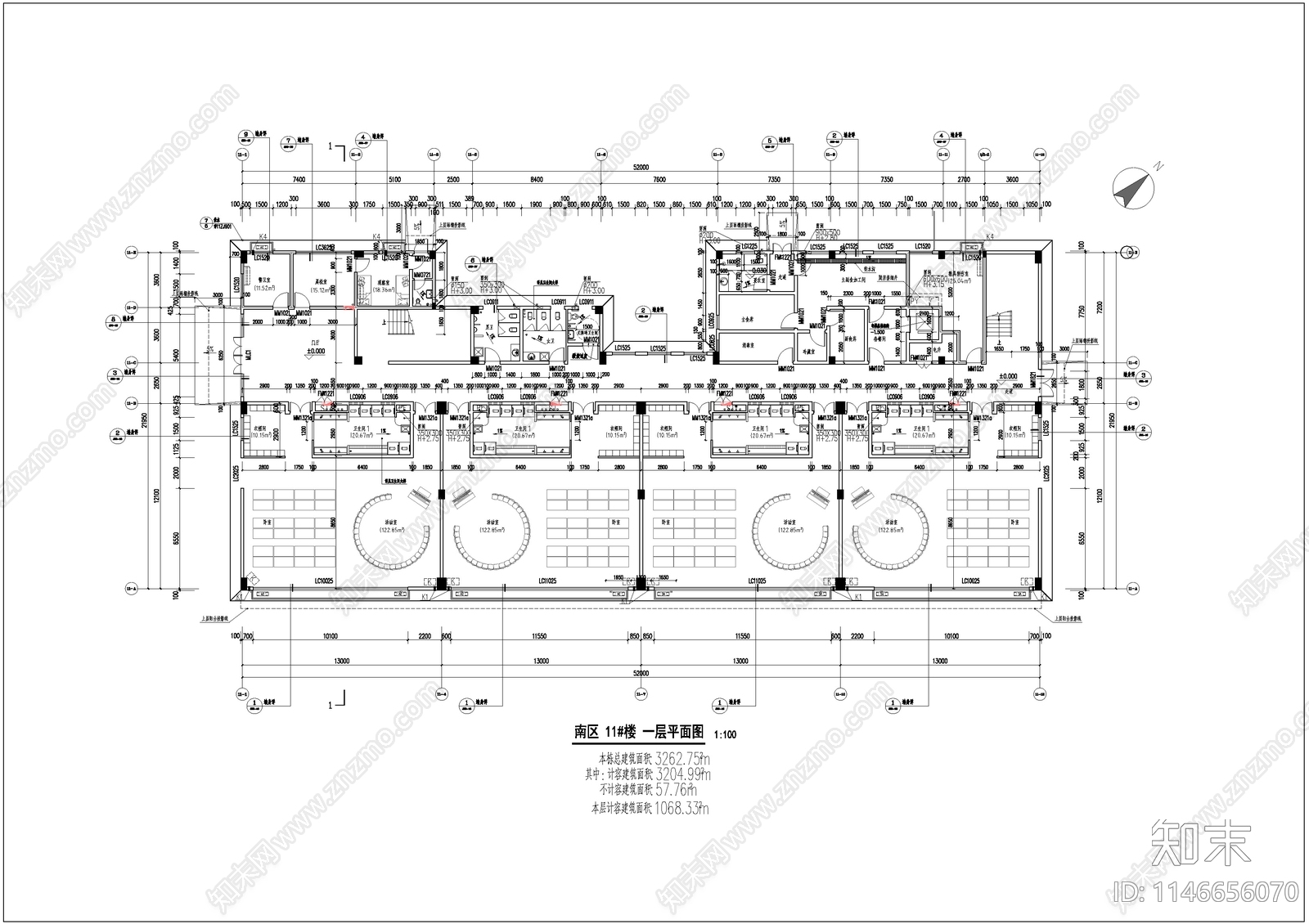 幼儿园建筑cad施工图下载【ID:1146656070】