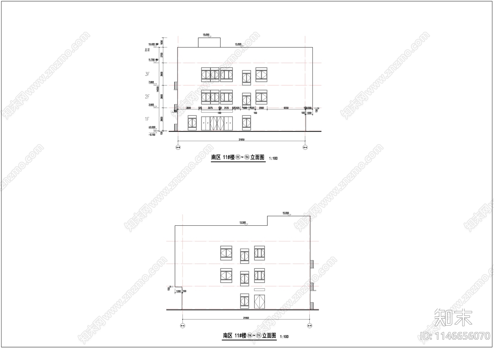 幼儿园建筑cad施工图下载【ID:1146656070】