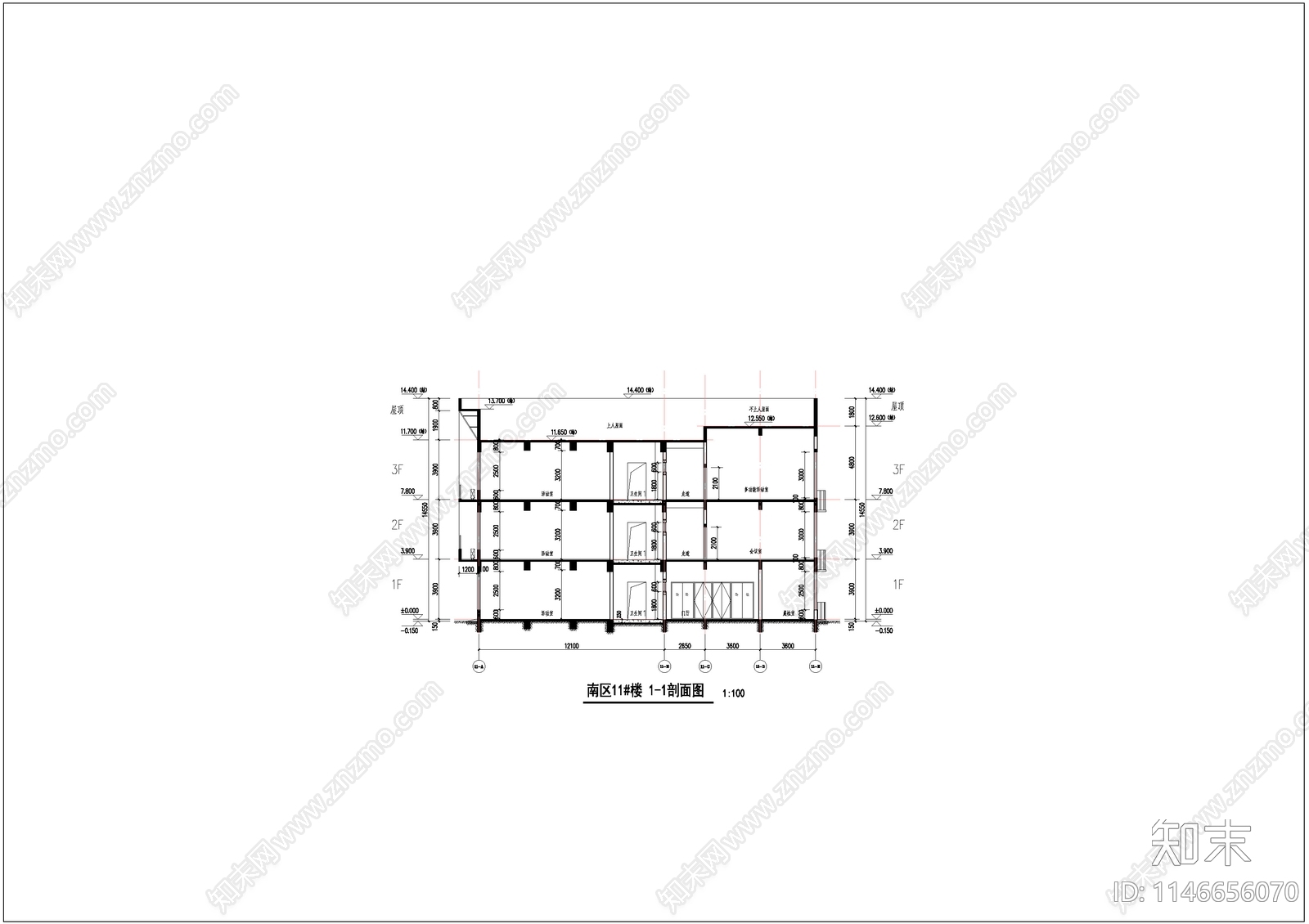 幼儿园建筑cad施工图下载【ID:1146656070】