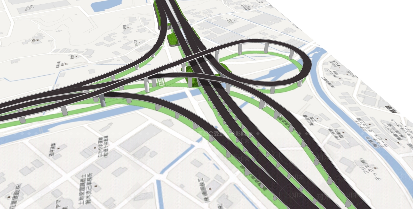 现代道路SU模型下载【ID:1128212103】