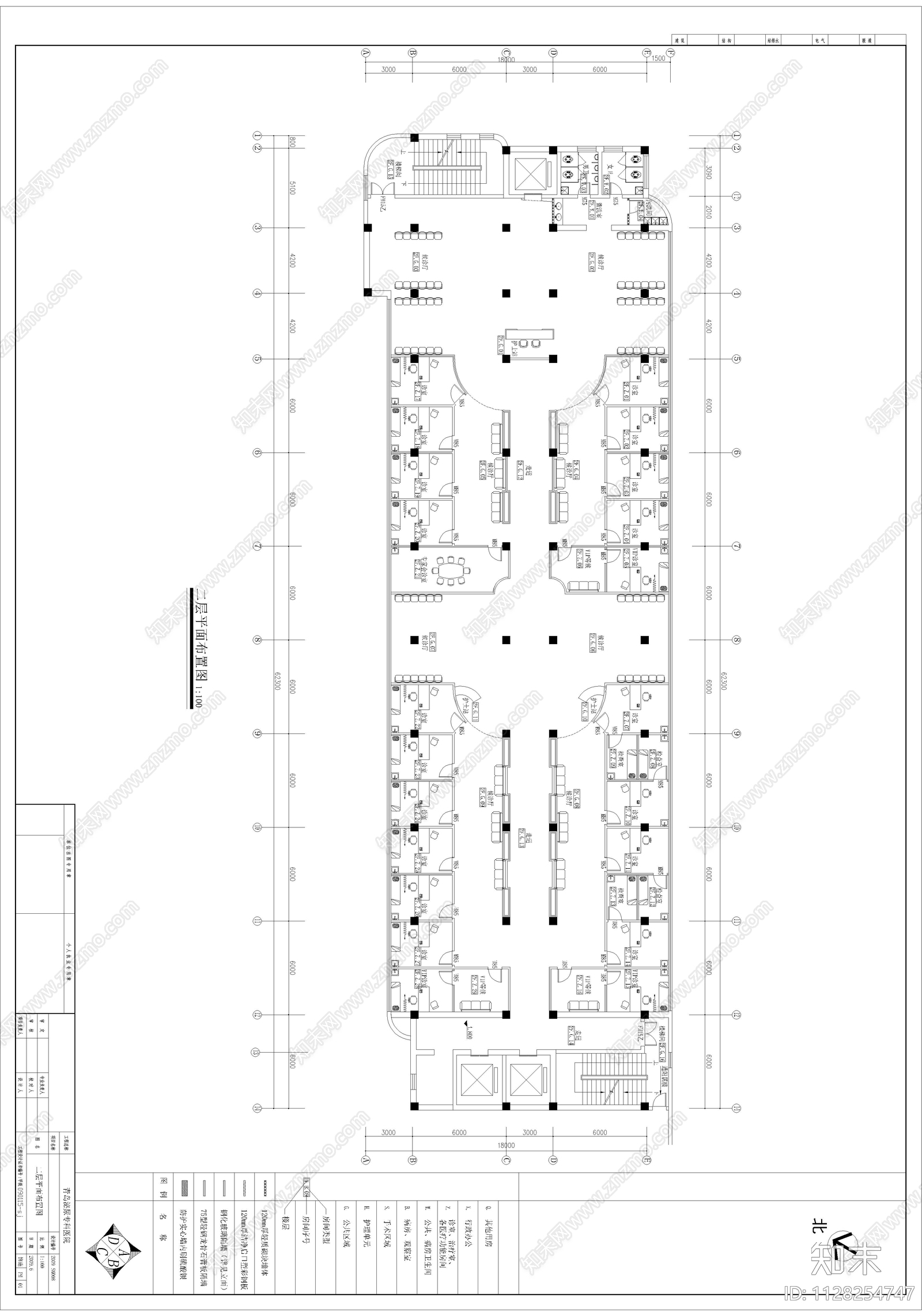 医院cad施工图下载【ID:1128254747】