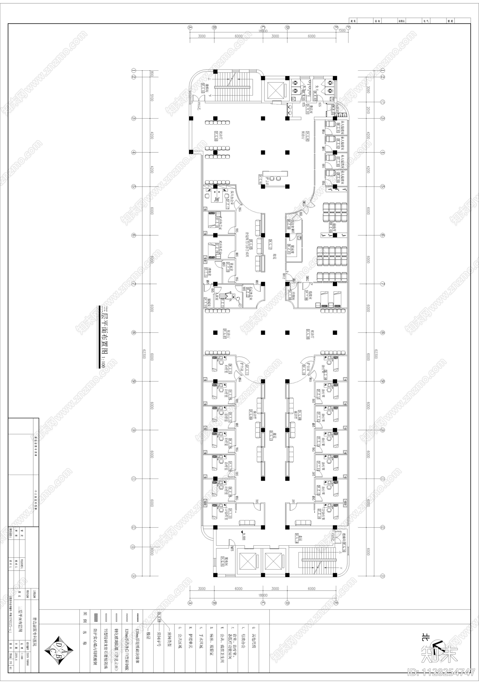 医院cad施工图下载【ID:1128254747】