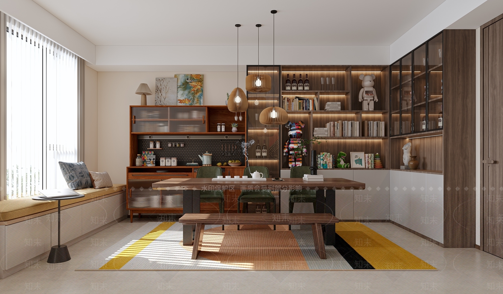 北欧茶室3D模型下载【ID:1128259155】