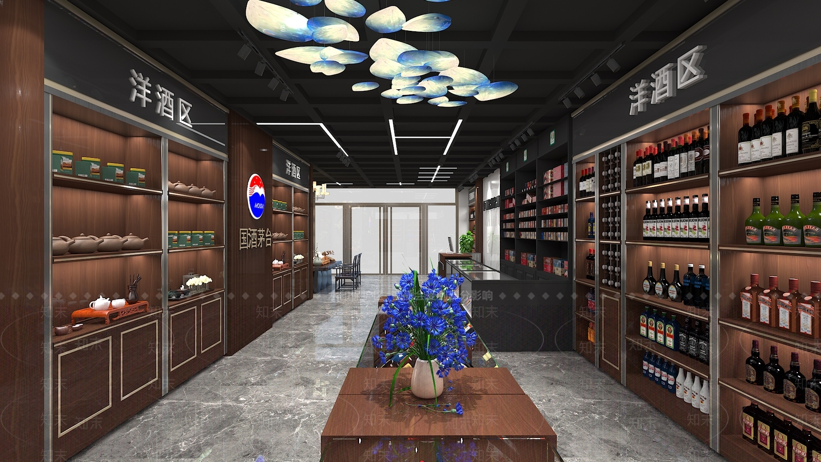 新中式烟酒专卖店3D模型下载【ID:1128258484】