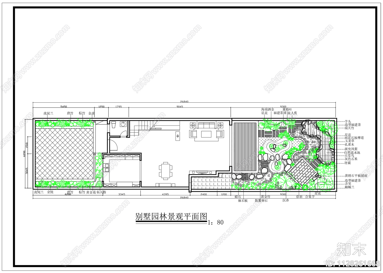 别墅园林景观平面图施工图下载【ID:1128261668】