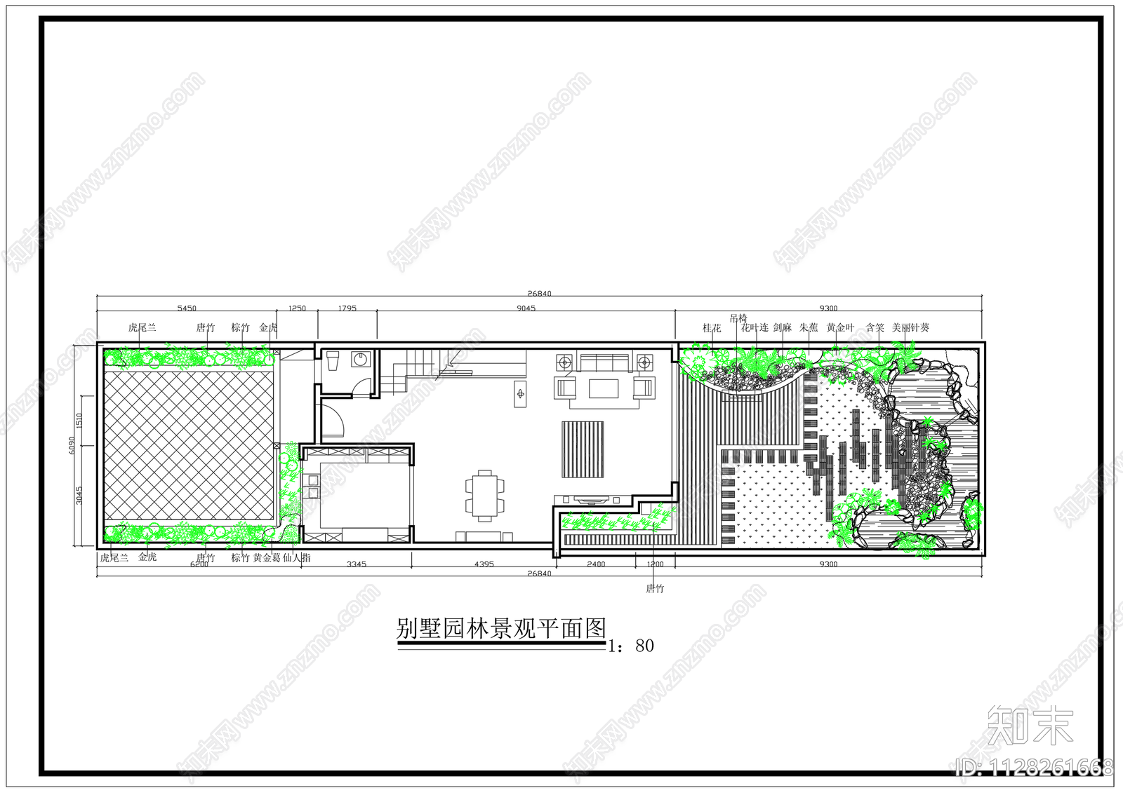 别墅园林景观平面图施工图下载【ID:1128261668】