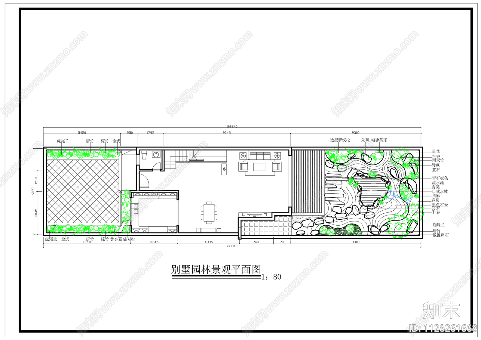 别墅园林景观平面图施工图下载【ID:1128261668】