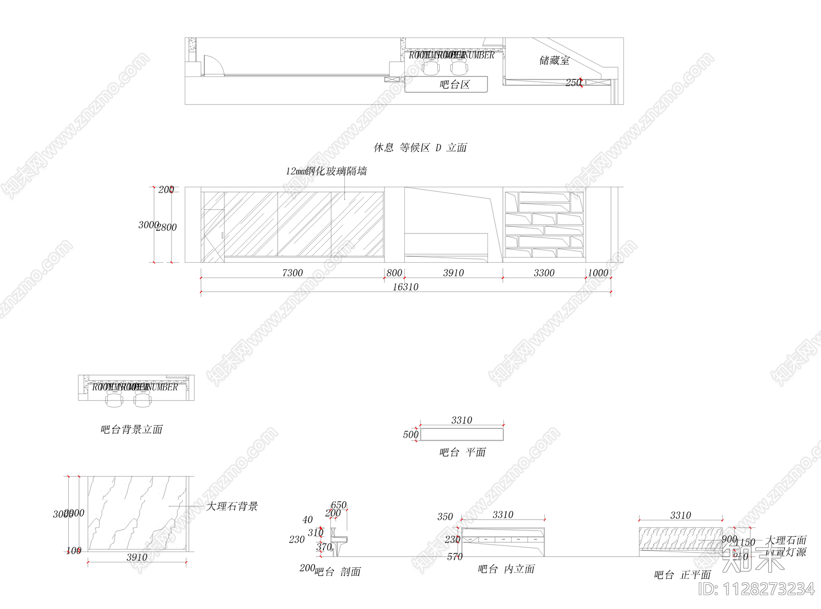 某舞蹈培训学校CADcad施工图下载【ID:1128273234】