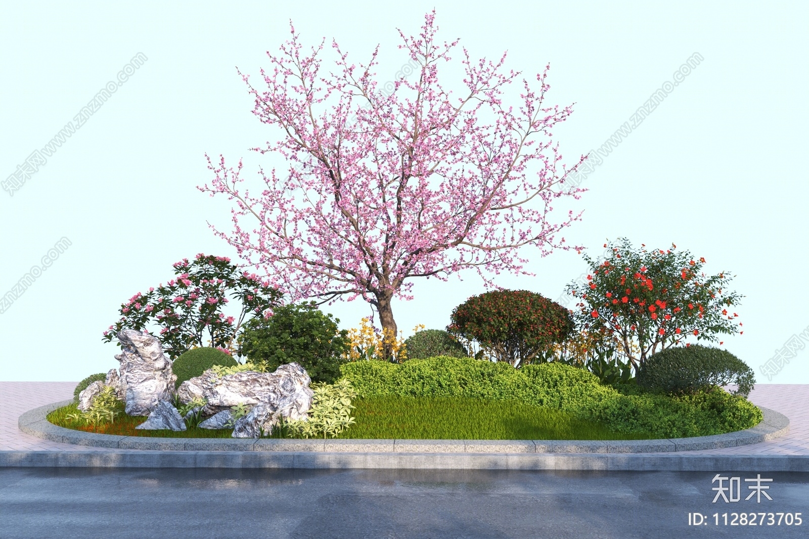 花坛3D模型下载【ID:1128273705】