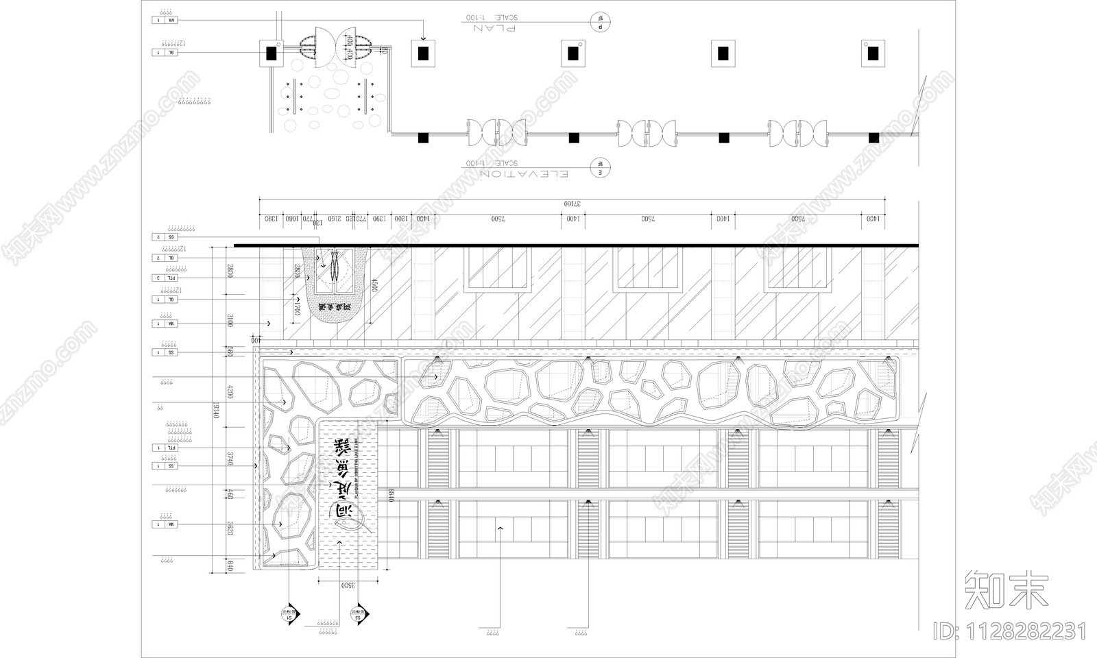 24套餐饮空间效果图cad施工图下载【ID:1128282231】