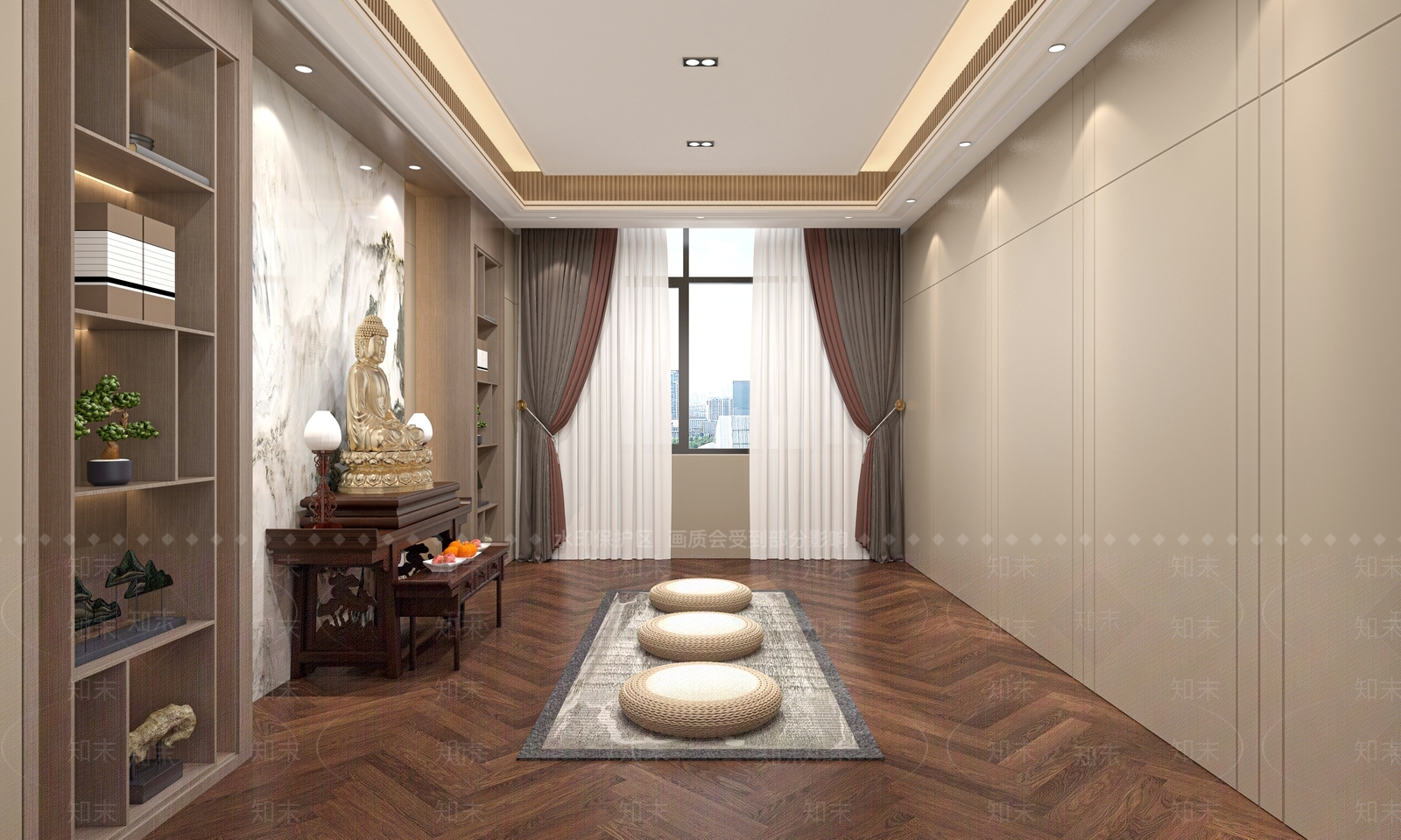 新中式祠堂3D模型下载【ID:1128288094】