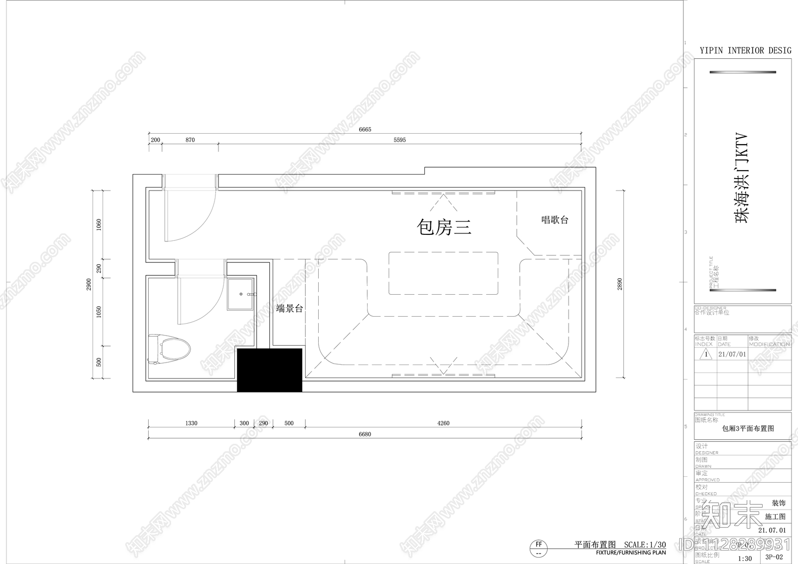 珠海洪门KTV效果图施工图下载【ID:1128289931】