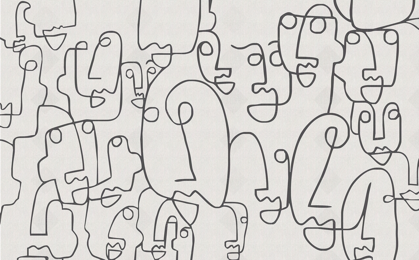 现代抽象手绘背景墙布壁画壁纸贴图下载【ID:1128291339】