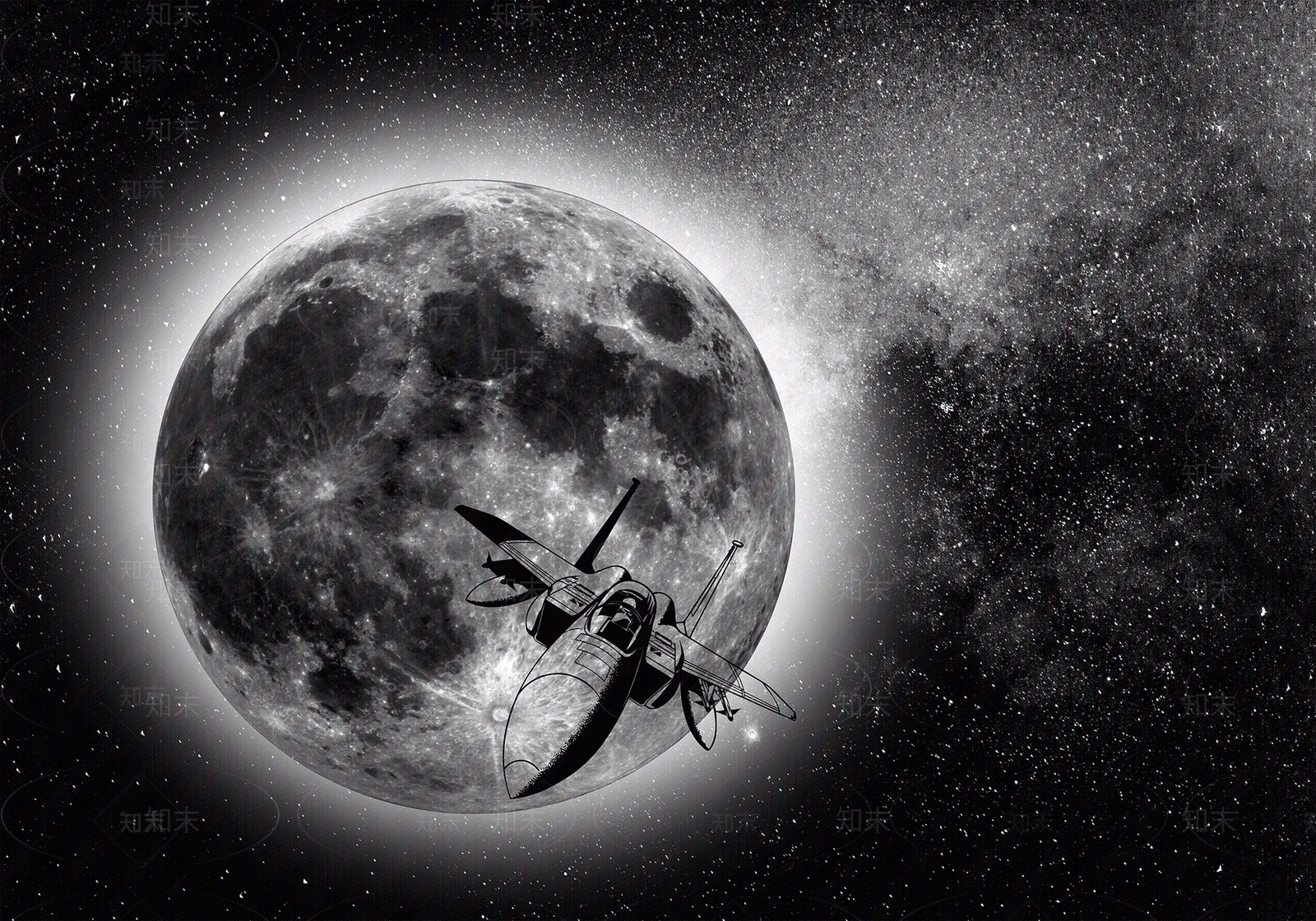 太空星空墙布壁纸儿童房贴图下载【ID:1128293173】