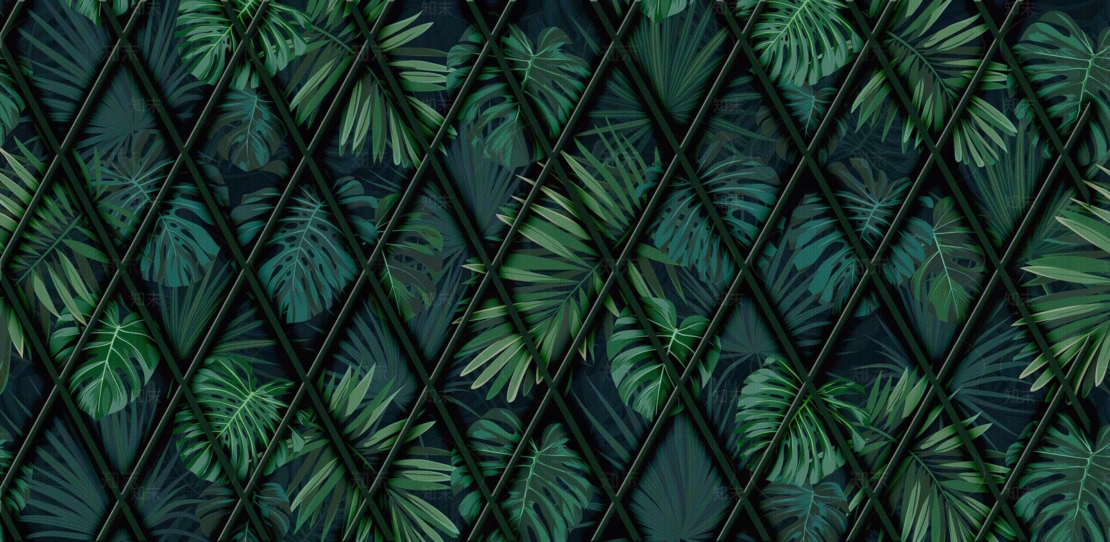 橄榄绿复古植物背景墙布壁纸贴图下载【ID:1128293383】