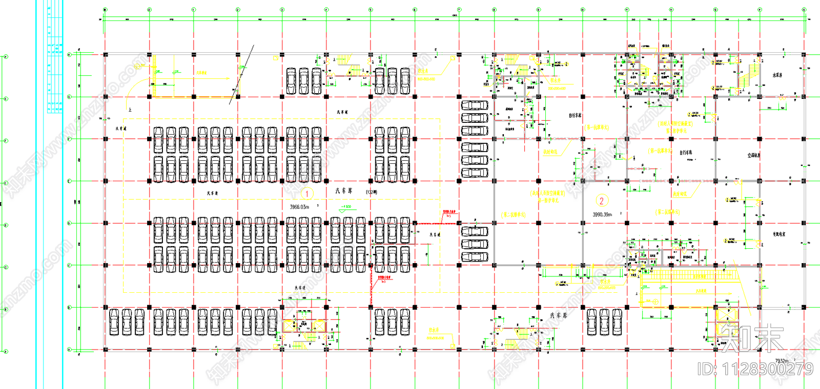 商场平面建筑施工图下载【ID:1128300279】
