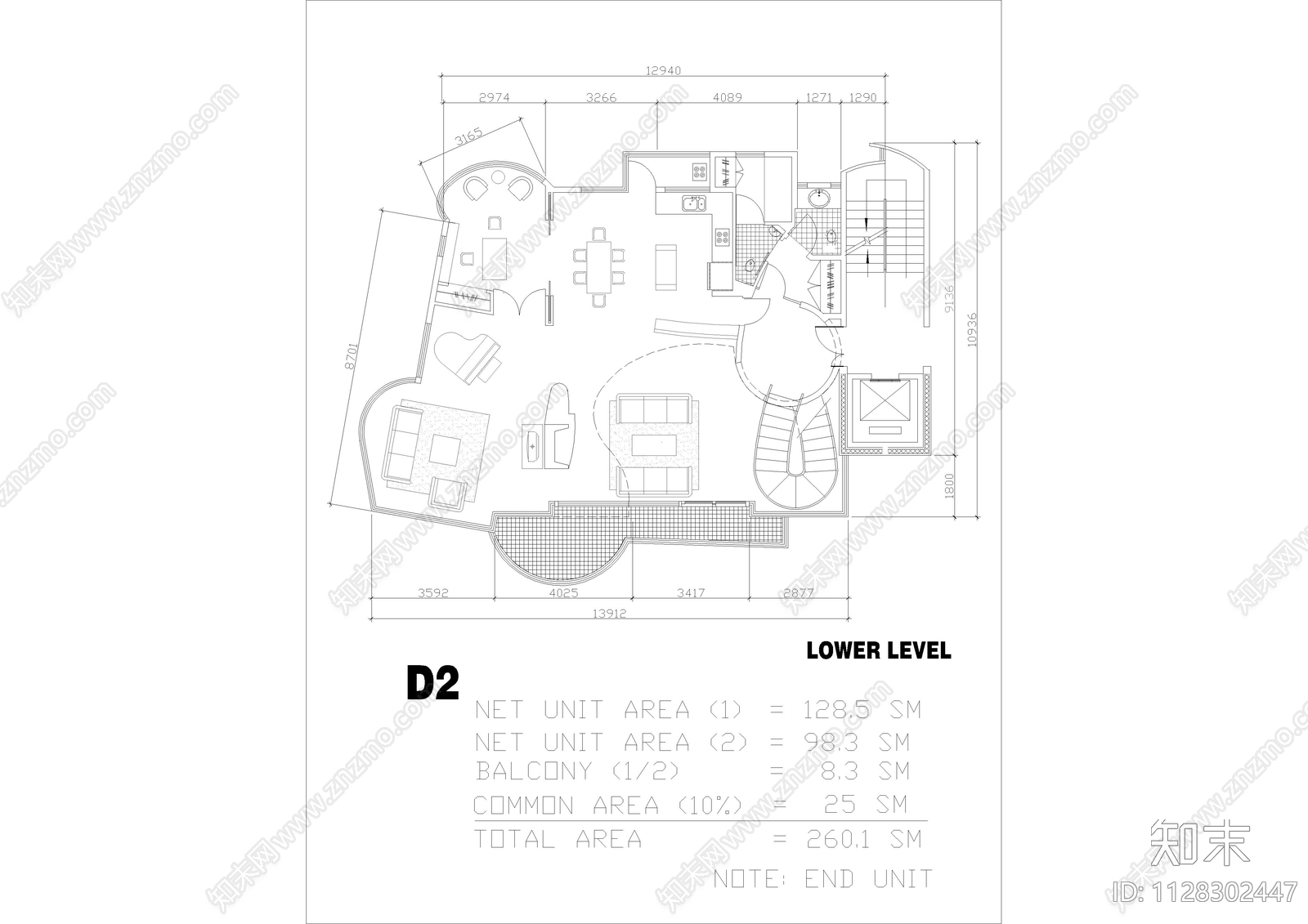 国外别墅规划设计图cad施工图下载【ID:1128302447】