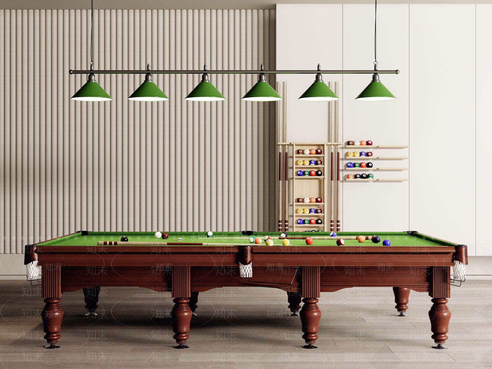 斯诺克桌球3D模型下载【ID:1128310673】