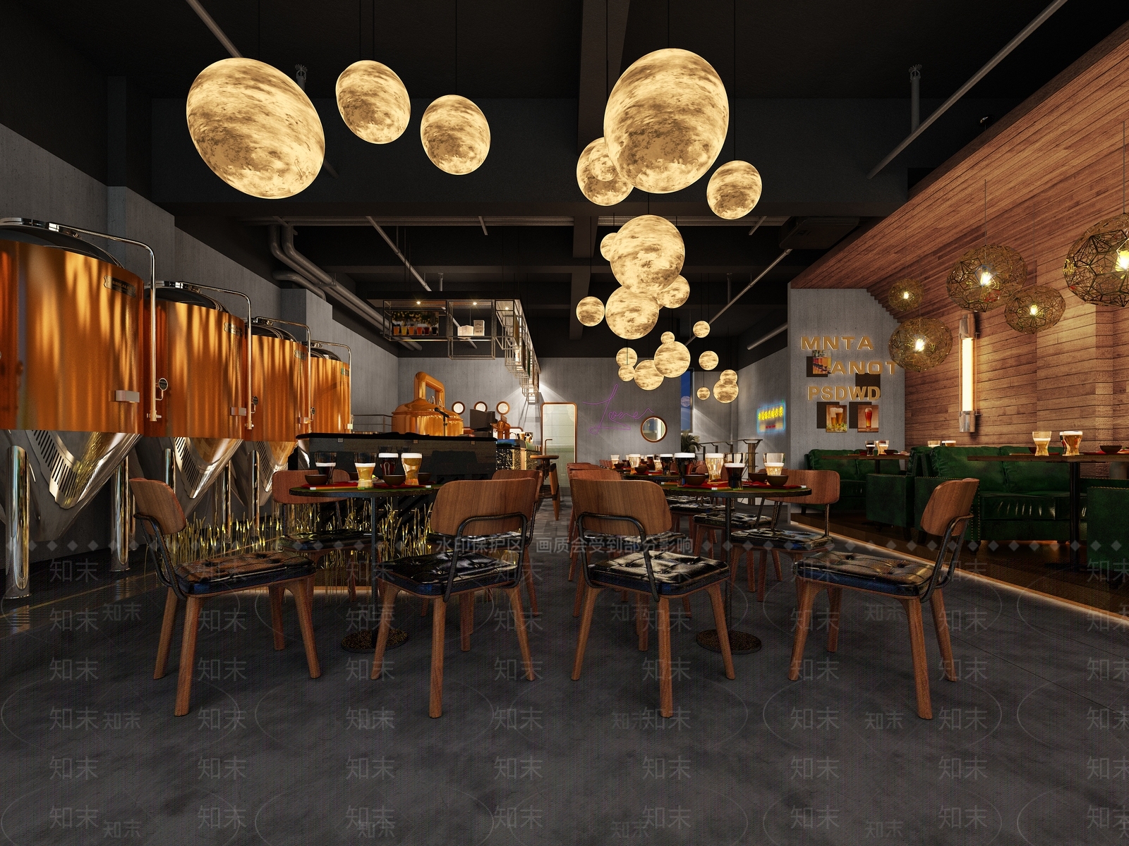 工业风酒吧3D模型下载【ID:1128322330】