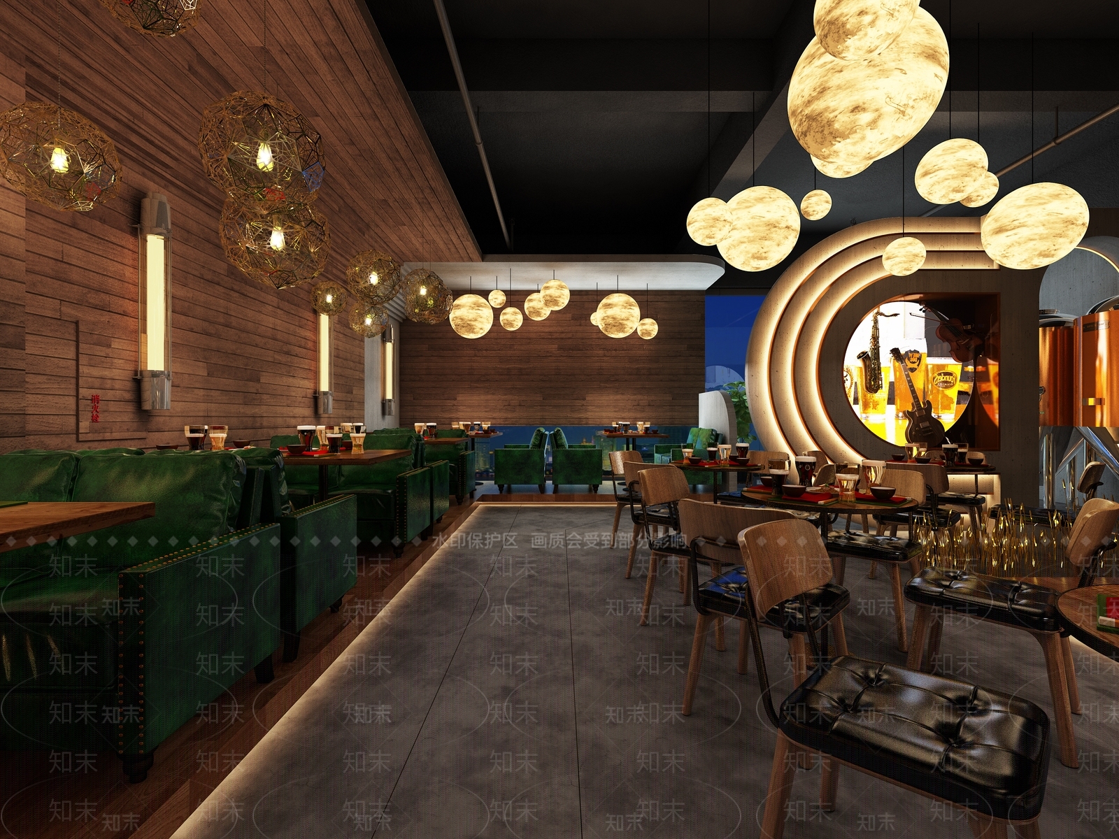 工业风酒吧3D模型下载【ID:1128322330】
