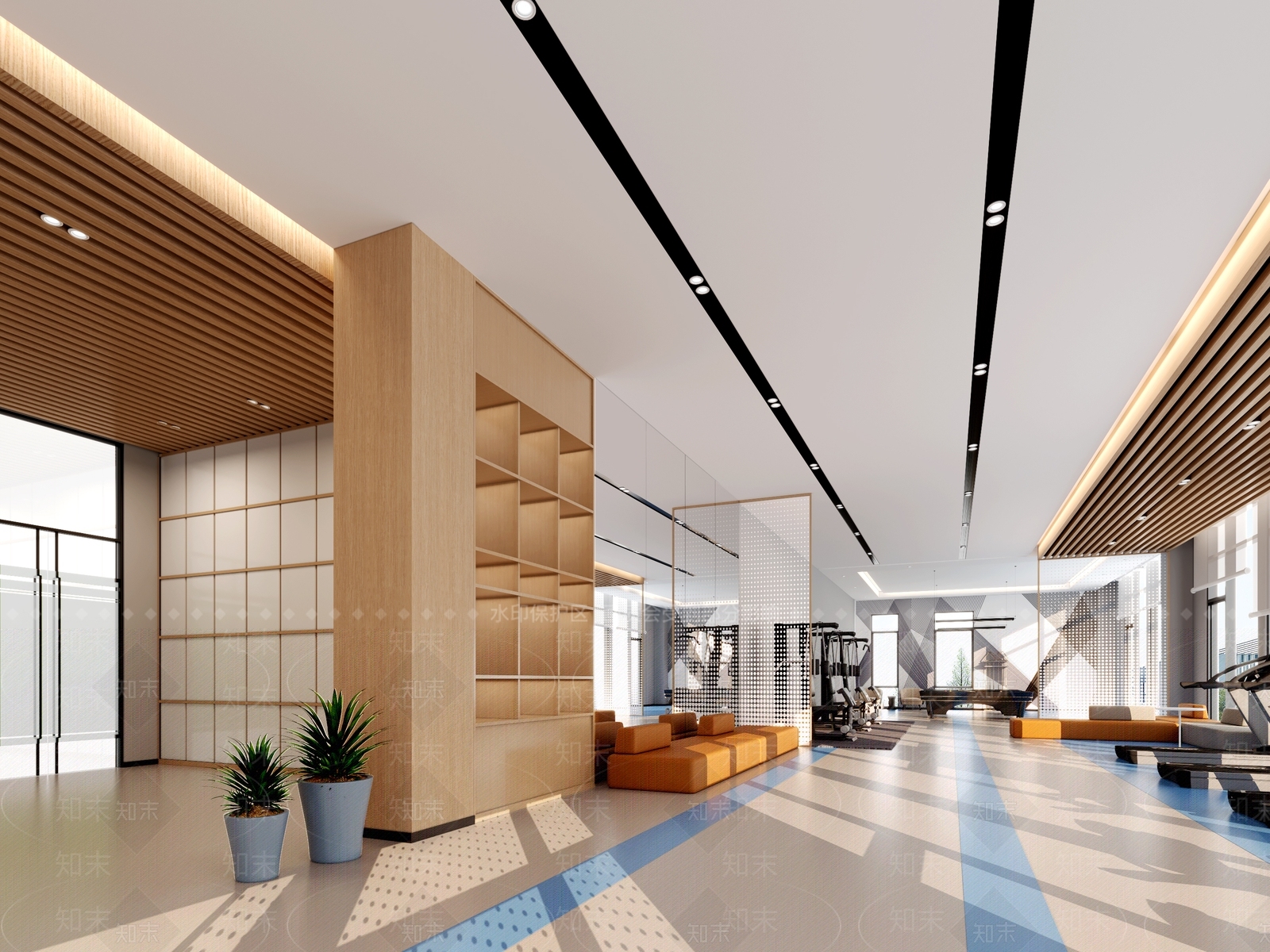 现代健身房3D模型下载【ID:1128325139】