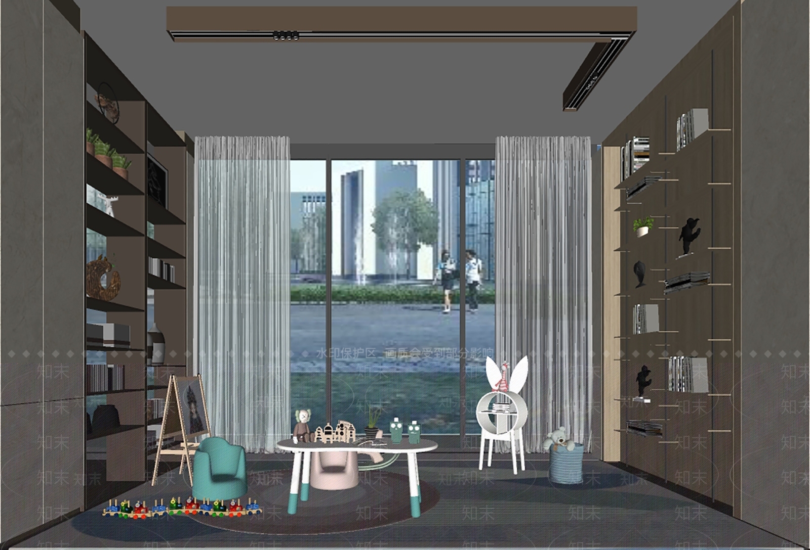 现代儿童娱乐区SU模型下载【ID:1128327692】
