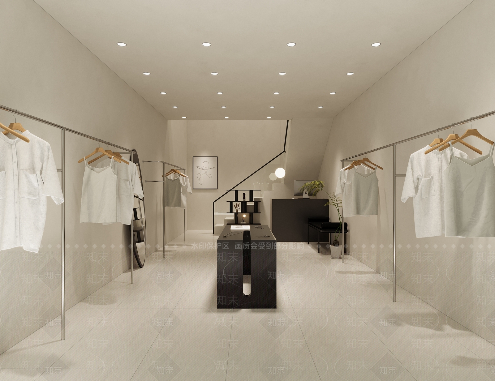 侘寂女装店3D模型下载【ID:1128333805】