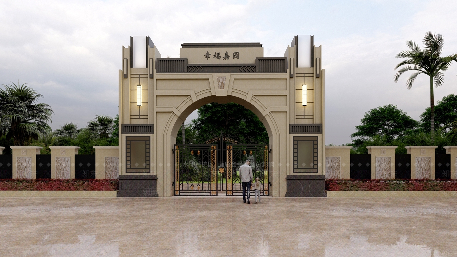 欧式大门SU模型下载【ID:1128340539】
