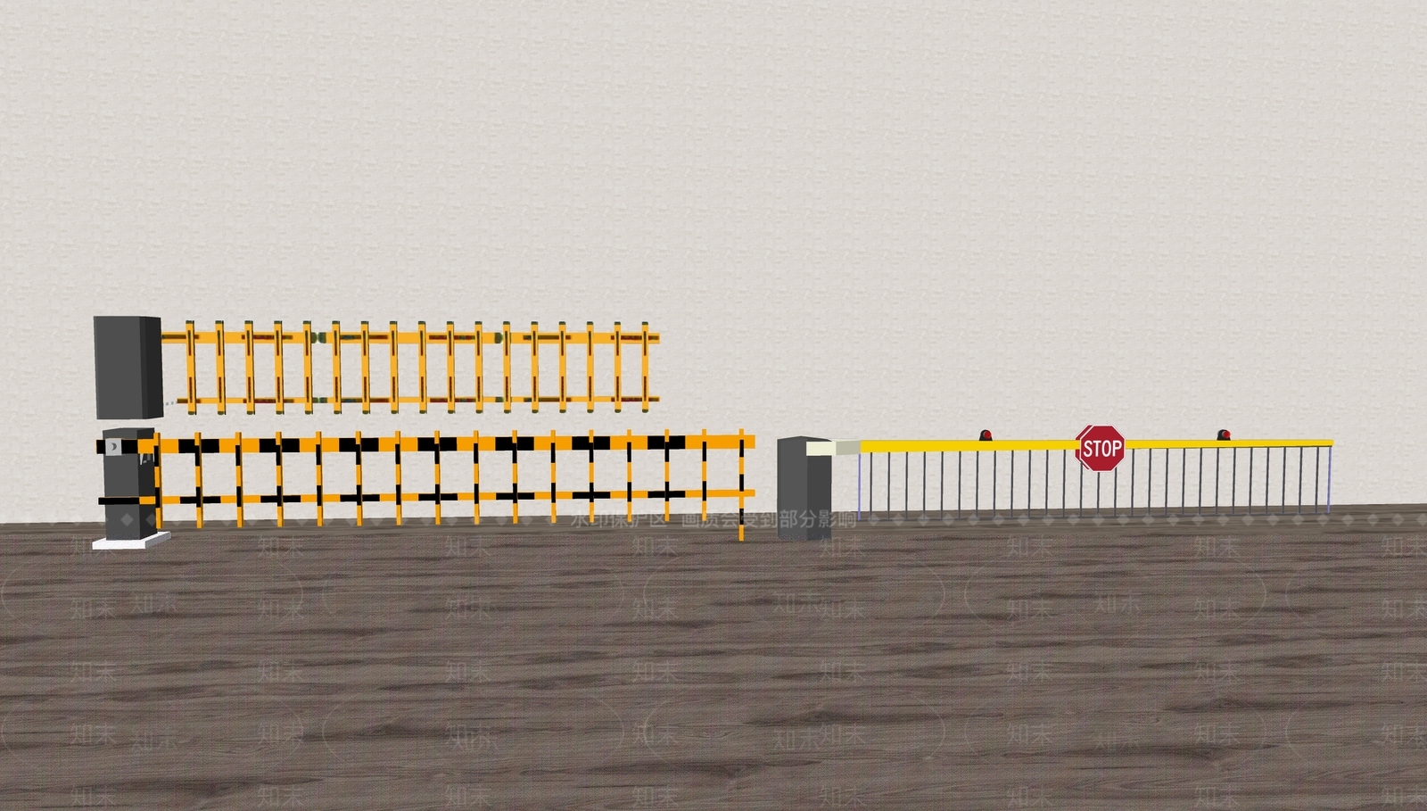 摆闸SU模型下载【ID:1128350100】