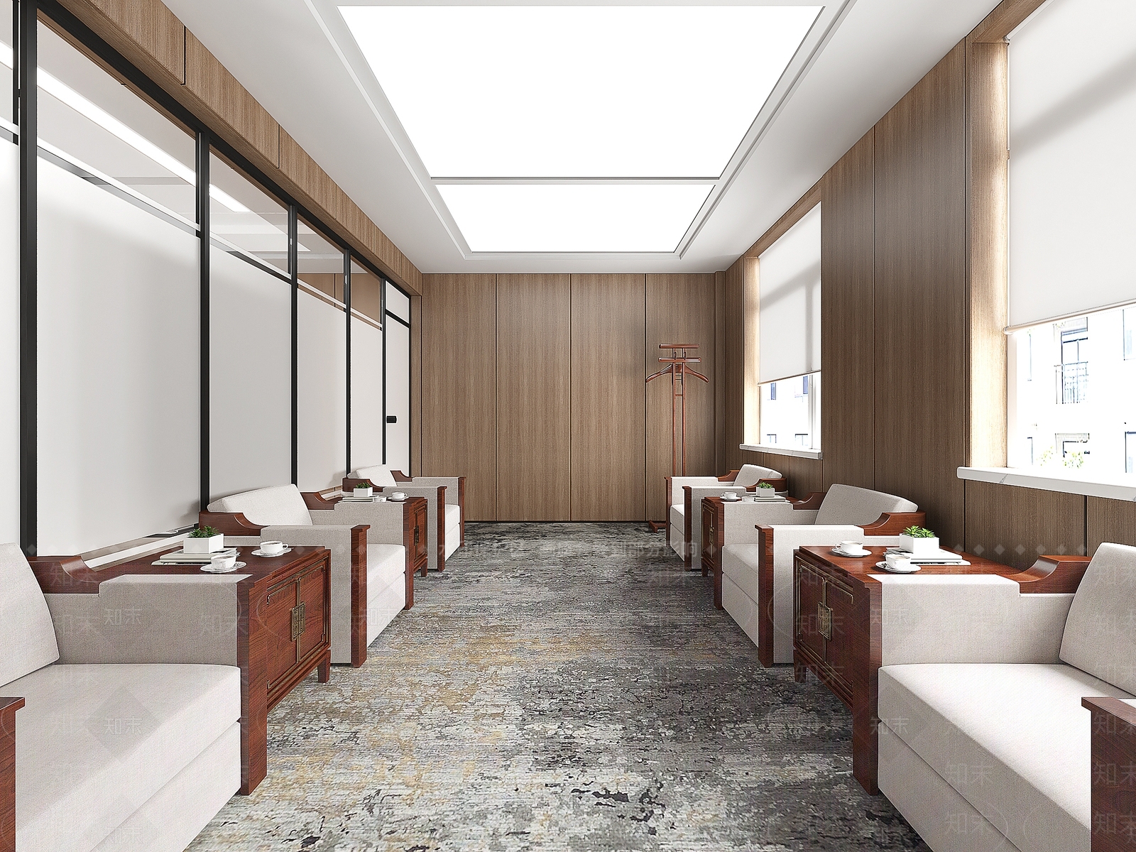 现代会客厅3D模型下载【ID:1128350896】