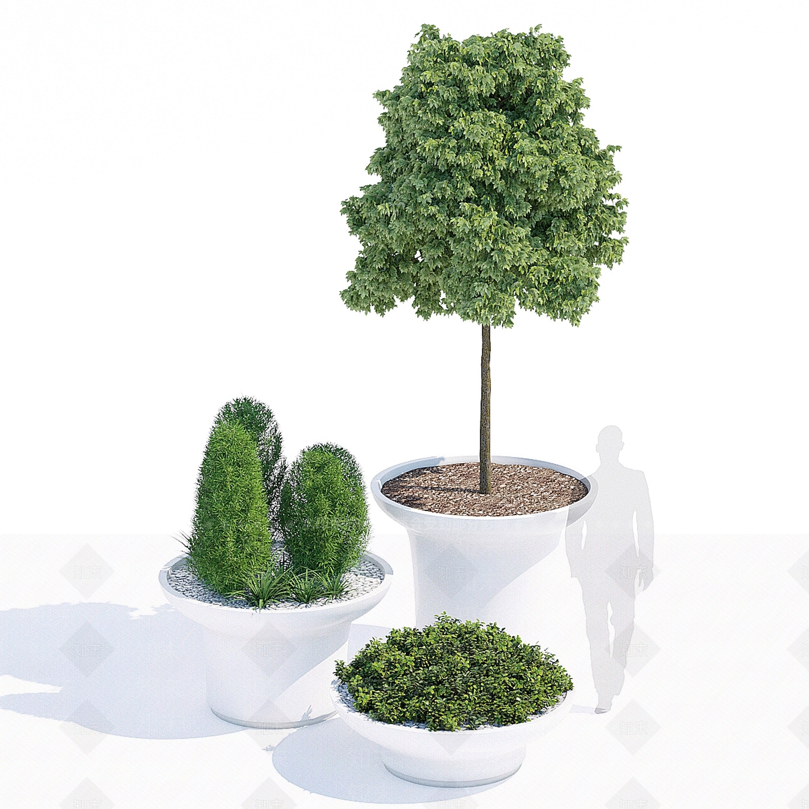 花坛3D模型下载【ID:1128361334】