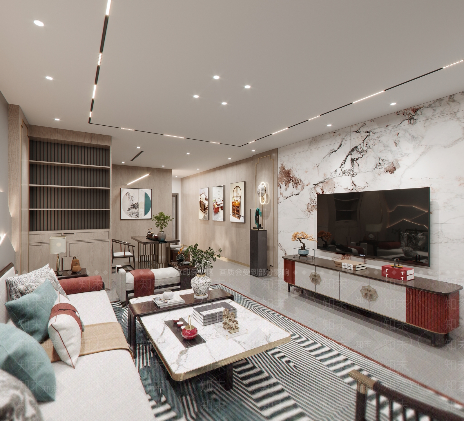 新中式家居专卖店3D模型下载【ID:1128365314】