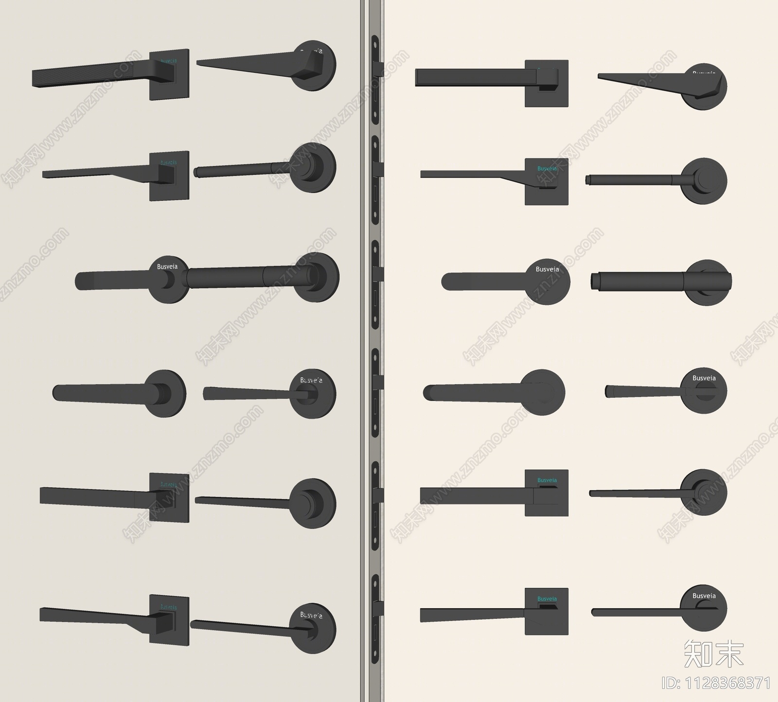 现代门把手SU模型下载【ID:1128368371】