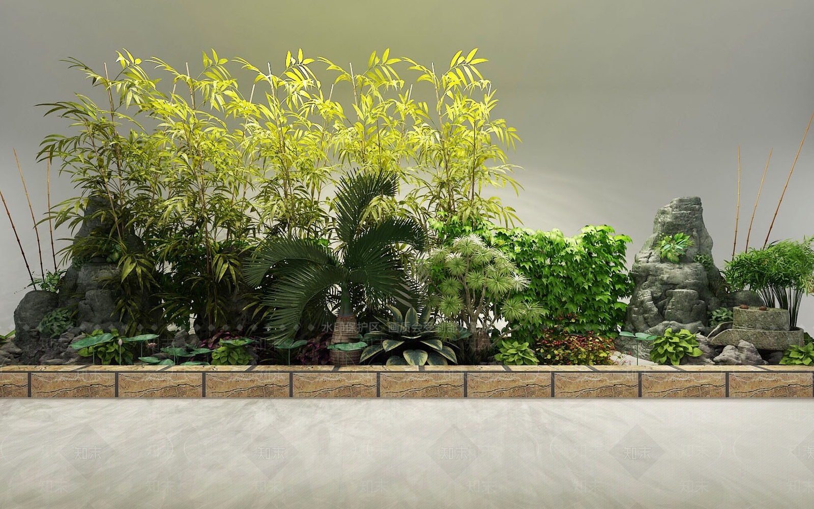 花坛3D模型下载【ID:1128397944】