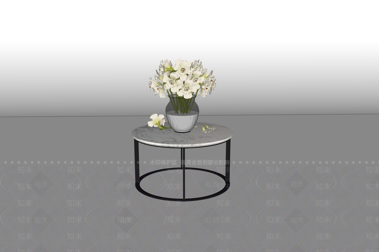 现代花几SU模型下载【ID:1128393576】