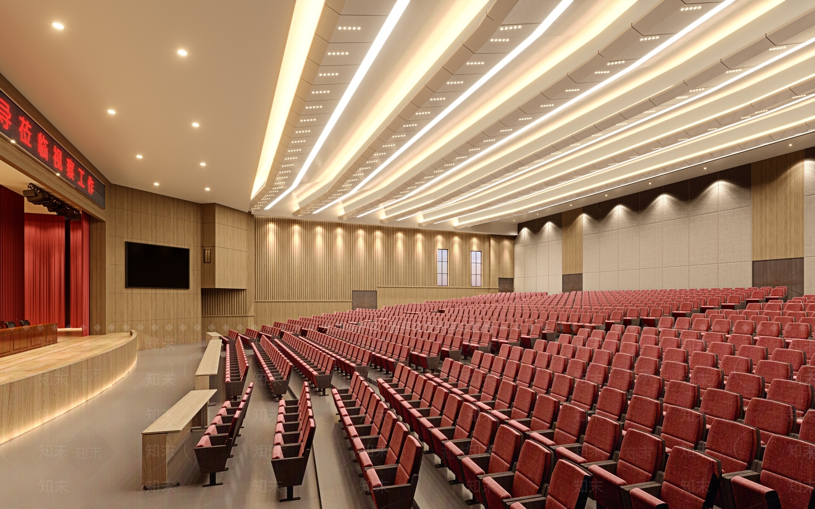 现代报告厅3D模型下载【ID:1128409308】