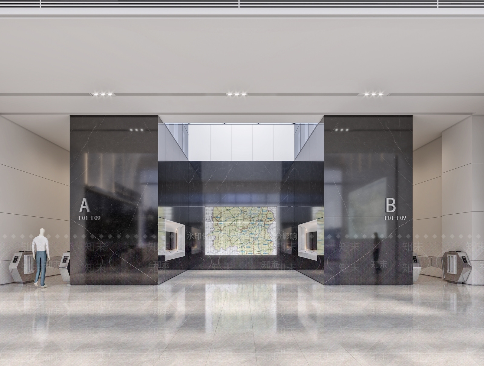 现代公司大堂3D模型下载【ID:1128411672】