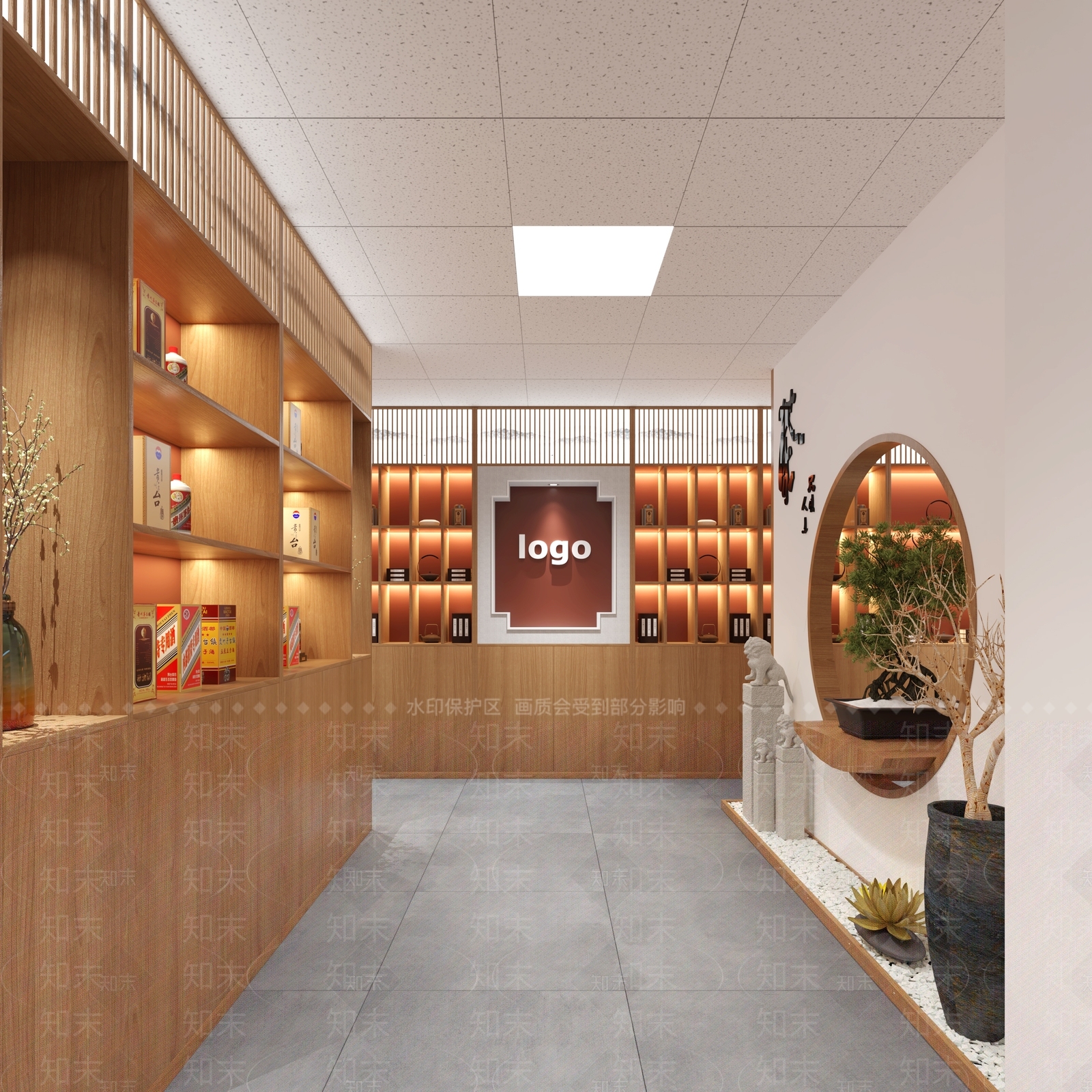 现代烟酒店3D模型下载【ID:1128412852】