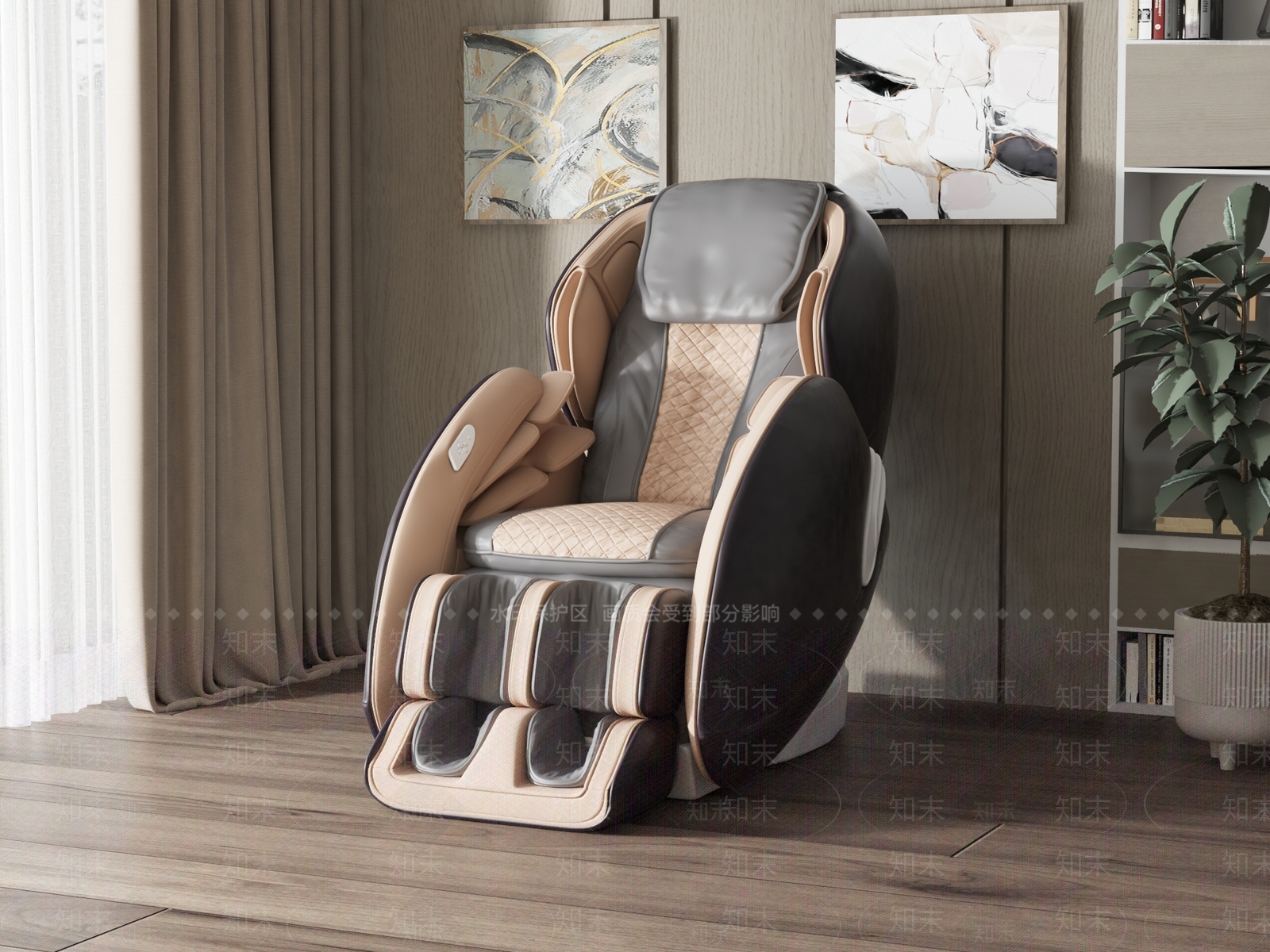 现代按摩椅3D模型下载【ID:1128420468】