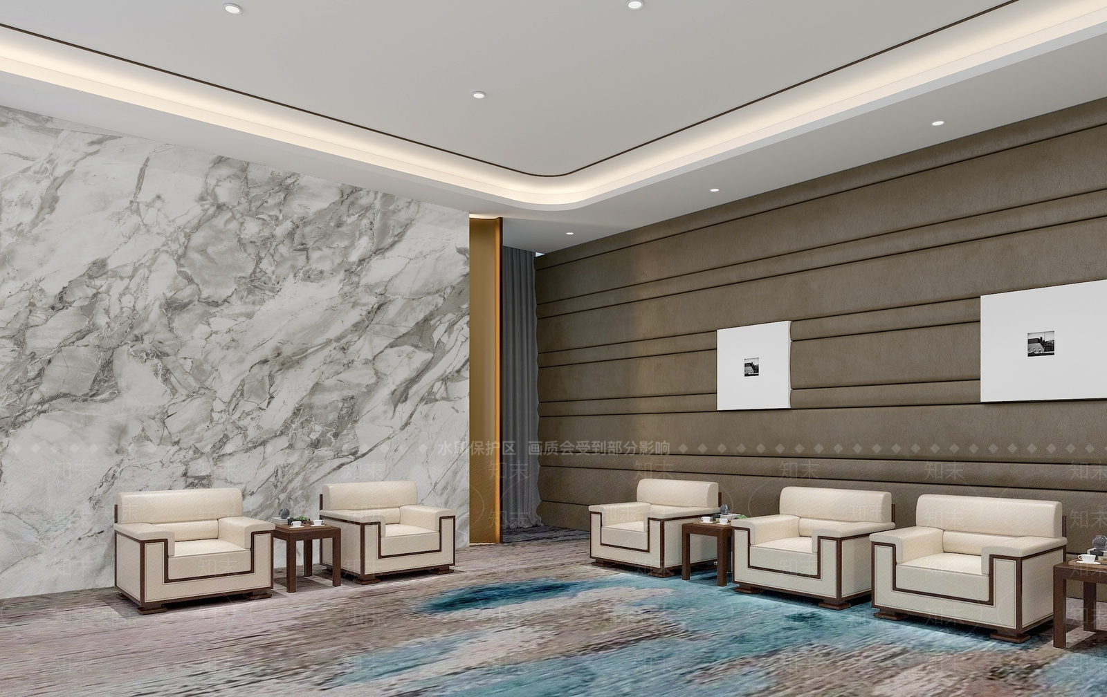 现代会客厅3D模型下载【ID:1128510547】