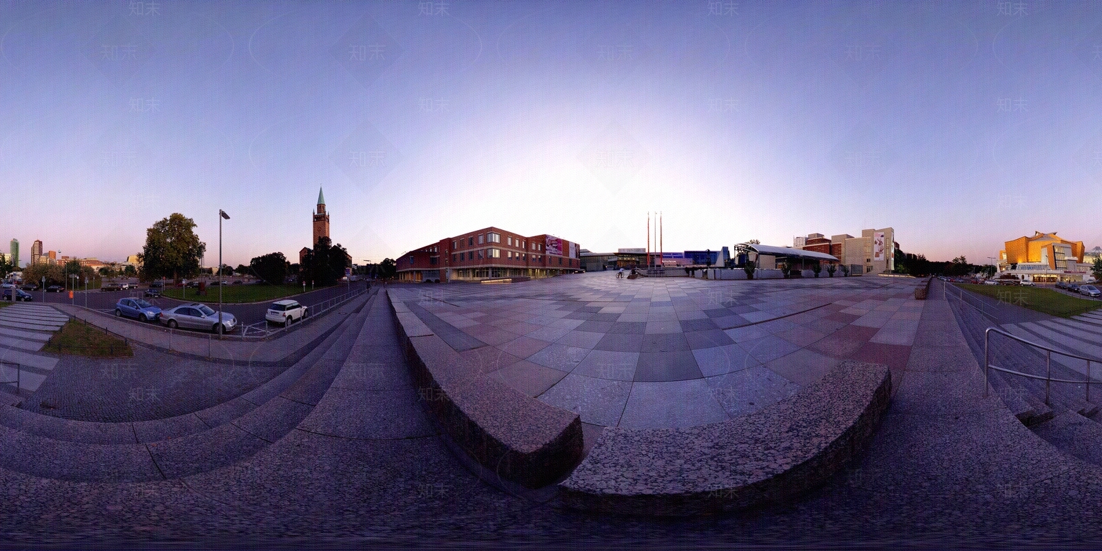 HDR城市活动广场夜景贴图下载【ID:1128450784】