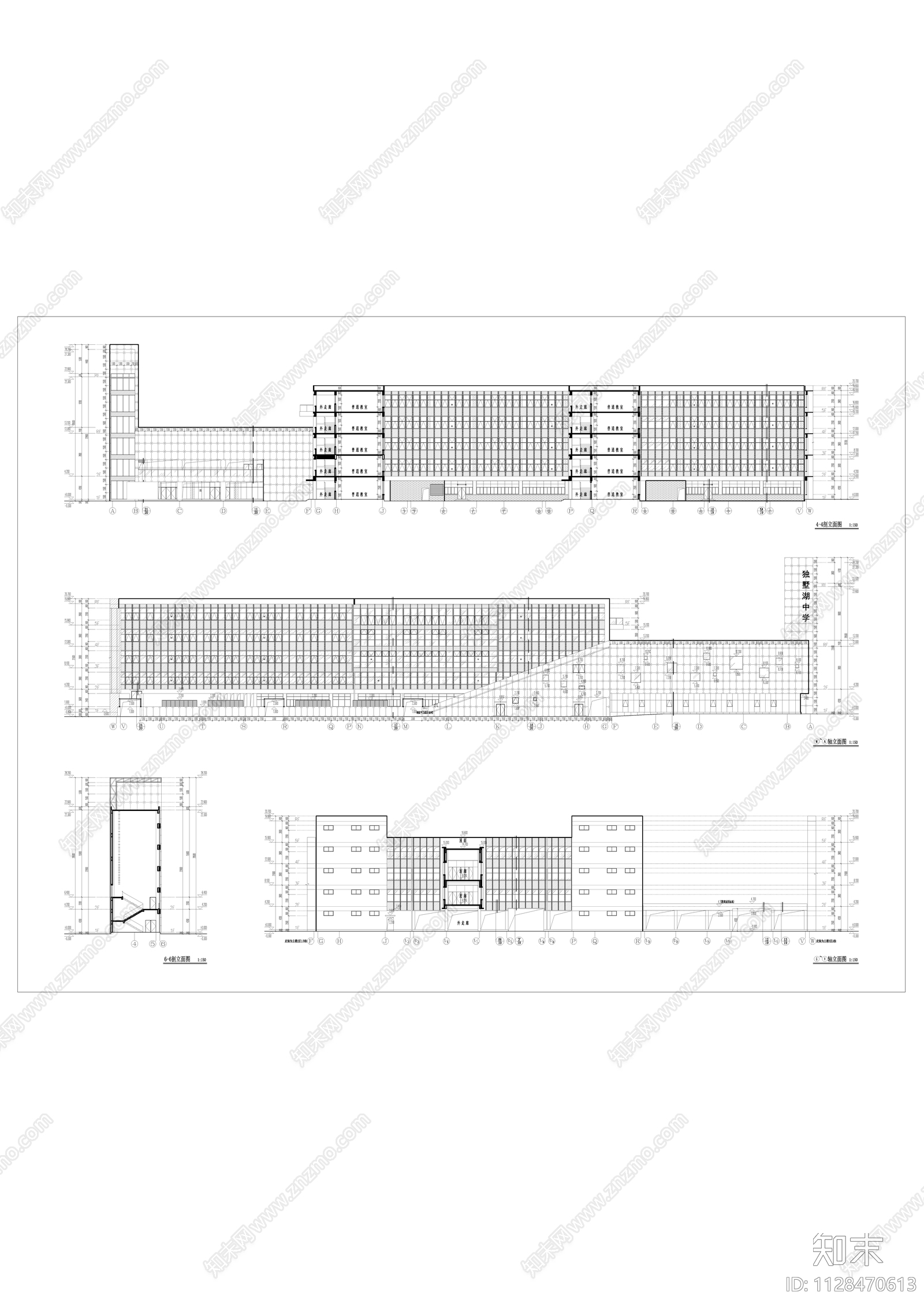苏州中学建筑景观水电暖结构全套cad施工图下载【ID:1128470613】