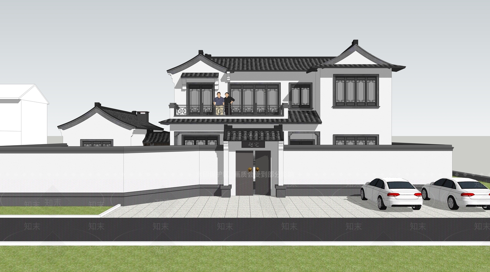别墅SU模型精品下载_SketchUp模型_知末网