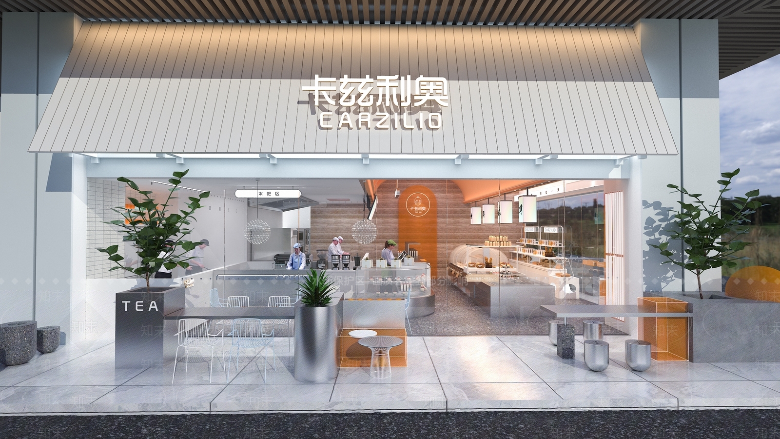 现代甜品面包店3D模型下载【ID:1128475035】