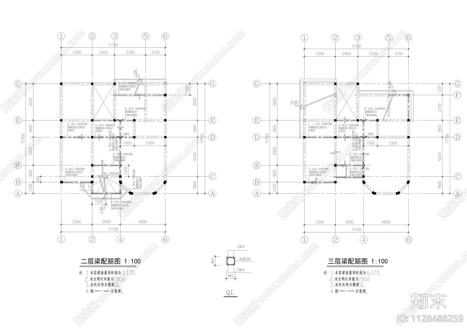 乡村自建三层别墅建筑cad施工图下载【ID:1128488259】