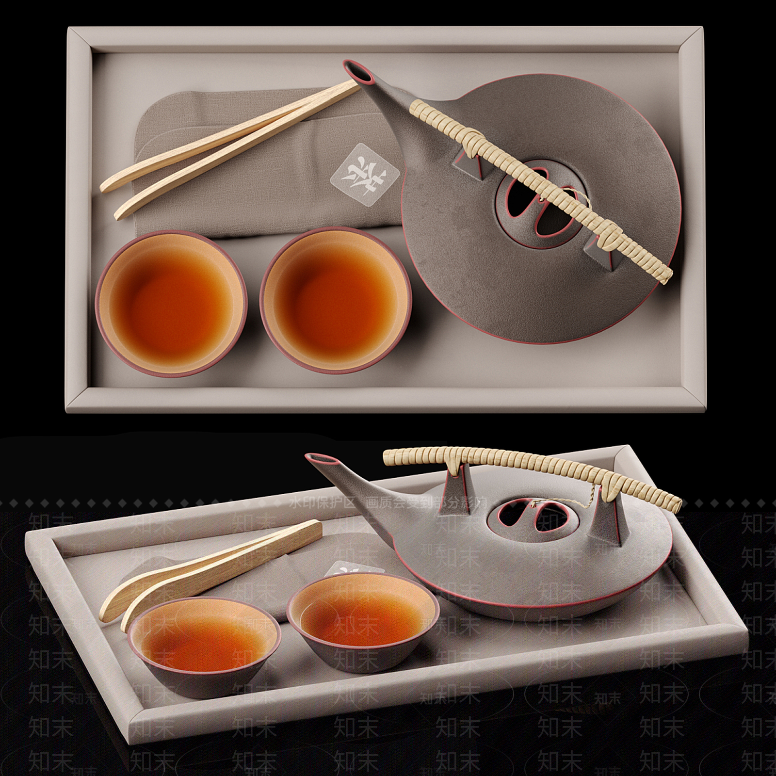 茶具SU模型下载【ID:1128492442】