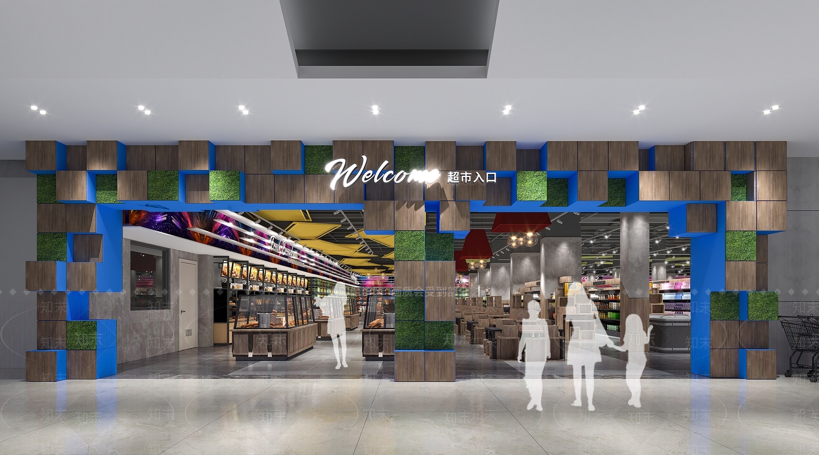 工业风超市3D模型下载【ID:1128503079】